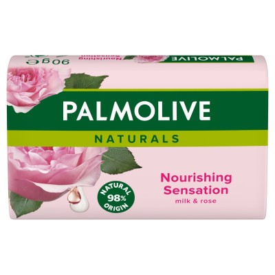 Palmolive Naturals Mleko i Róża mydło toaletowe w kostce 90g