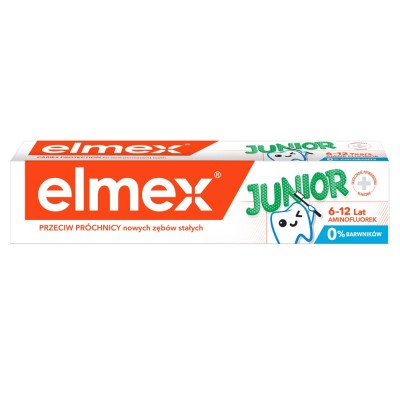 Elmex Junior 6-12 lat pasta do zębów dla dzieci 75ml