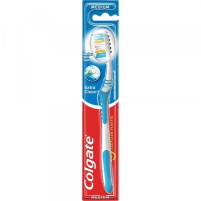 Colgate Extra Clean Medium średnia szczoteczka do zębów 1 sztuka