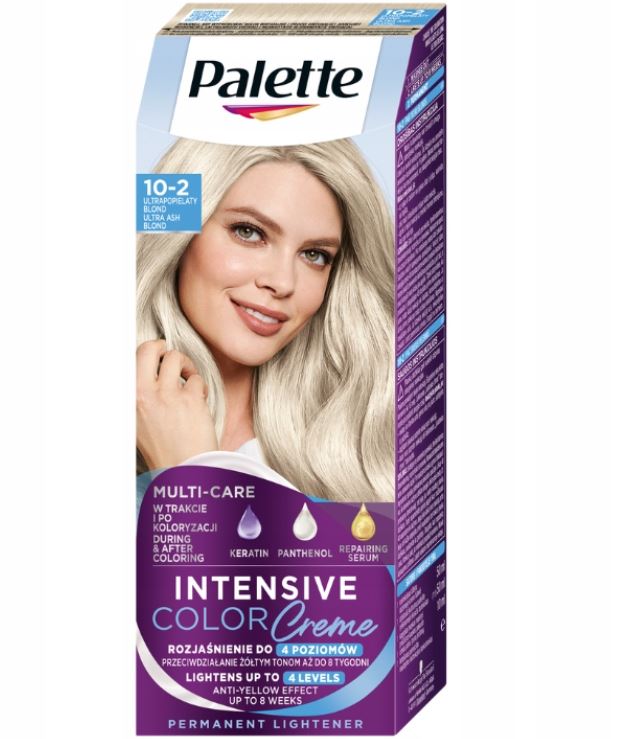 Palette Intensive Color Creme, farba do włosów, A10 popielaty blond