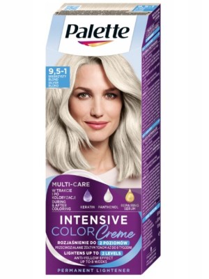 Palette Intensive Color Creme, farba do włosów, C9 srebrzysty blond