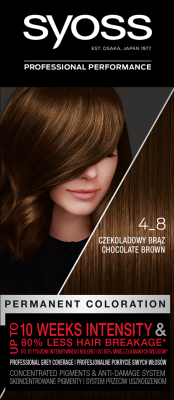 Syoss Color, farba do włosów, 4-8 czekoladowy brąz