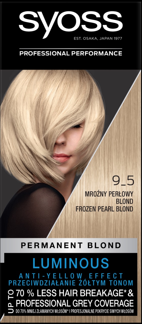 Syoss Color, farba do włosów, 9-5 mroźny perłowy blond