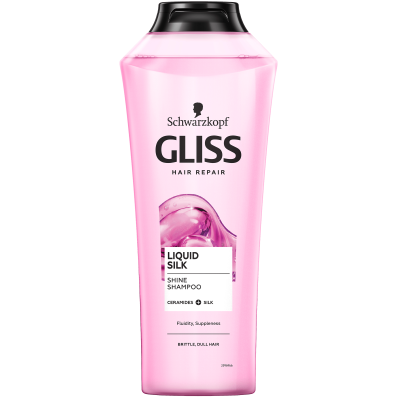 Gliss Kur Liquid Silk Gloss, szampon do włosów, 400ml