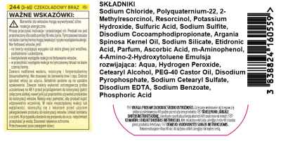 Palette Color Shampoo, koloryzujący szampon, 244 czekoladowy brąz