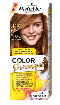 Palette Color Shampoo, koloryzujący szampon, 317 orzechowy blond