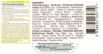 Palette Color Shampoo, koloryzujący szampon, 339 granatowa czerń