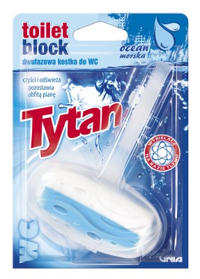Tytan, dwufazowa zawieszka do toalety, zapach morski