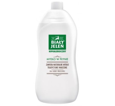 Biały Jeleń, mydło w płynie, zapas 1000ml