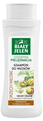 Biały Jeleń, szampon do włosów ciemnych naturalnych i farbowanych, 300ml