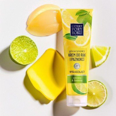 Cztery Pory Roku Cytryna & Limonka wygładzający krem do rąk i paznokci 130ml