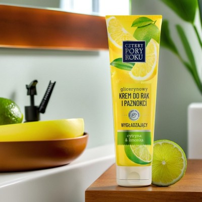 Cztery Pory Roku Cytryna & Limonka wygładzający krem do rąk i paznokci 130ml