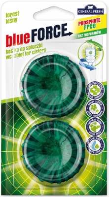 General Fresh Blue, Leśny krążek do spłuczki, 2 sztuki
