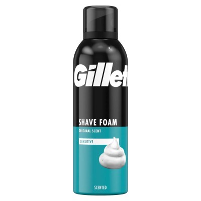 Gillette Sensitive, pianka do golenia do skóry wrażliwej, 200 ml