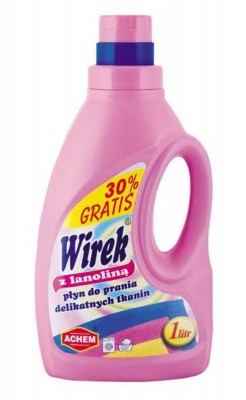 Wirek Lanolina, płyn do prania, 1l