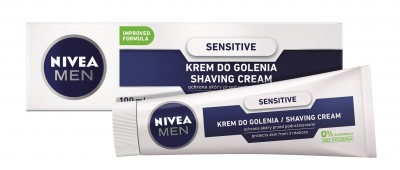 Nivea For Men Sensitive, łagodzący krem do golenia, 100ml