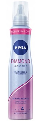 Nivea Styling Diamentowy Blask, pianka do włosów, 150ml