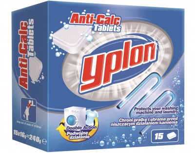 Yplon Anti Calc, tabletki zapobiegające osadzaniu się kamienia, 15 sztuk