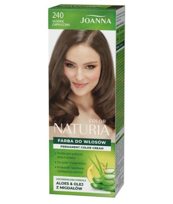 Joanna Naturia Color, farba do włosów, 240 słodkie cappuccino