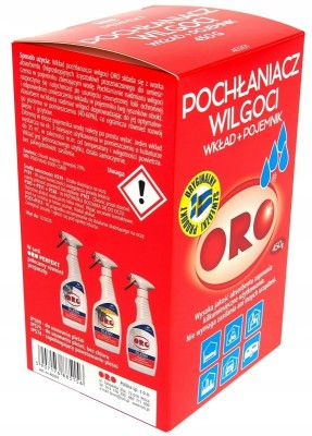 Oro Nr AD201 pochłaniacz wilgoci urządzenie z wkładem uzupełniającym 450g