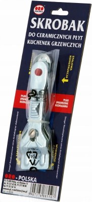 Oro skrobak ze stali nierdzewnej do czyszczenia płyt ceramicznych 1 sztuka