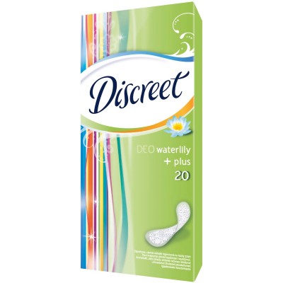 Discreet Deo Waterlily, wkładki higieniczne, 20 sztuk