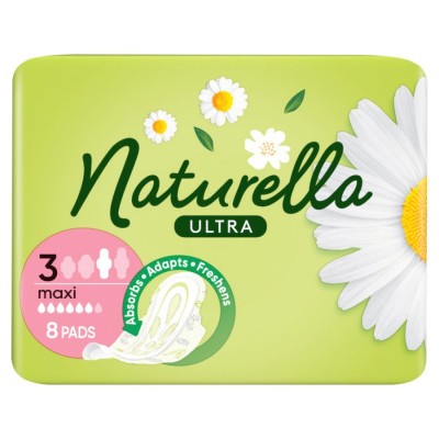 Naturella Ultra Maxi, podpaski higieniczne ze skrzydełkami, 8 sztuk