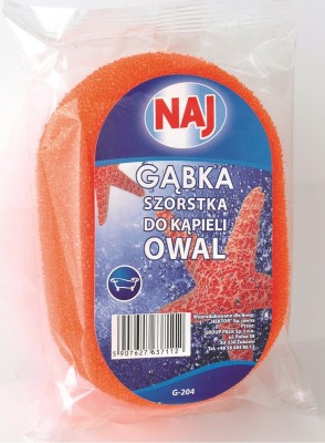 Naj Owal, gąbka do kąpieli i masażu, 1 sztuka