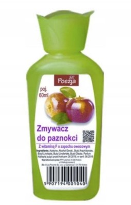 Poezja Witamina F i Ekstrakt Owocowy, zmywacz do paznokci, 60ml