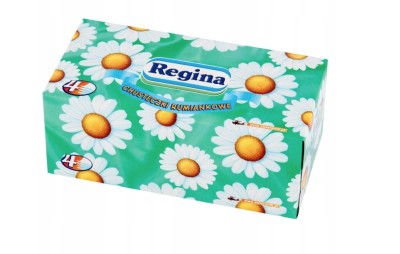 Regina, rumiankowe chusteczki higieniczne kartonik, 120 sztuk