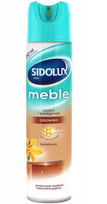 Sidolux M Kwiatowy, środek do czyszczenia mebli drewnianych, spray 350ml