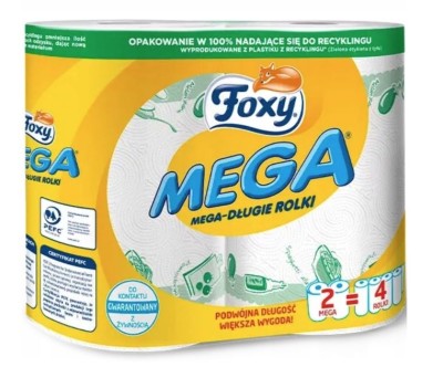 Foxy Mega, ręcznik kuchenny, 2 rolki