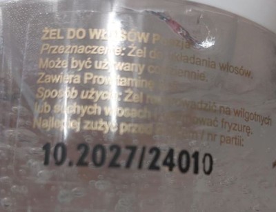 Poezja, biały  żel do włosów, 150ml
