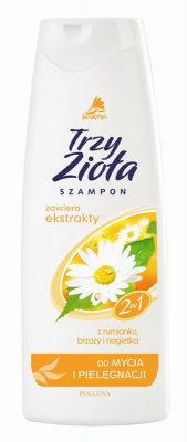 Trzy Zioła 2w1, szampon z odżywką do włosów suchych, 250ml