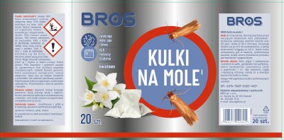 Bros Kwiatowe kulki na mole 20 sztuk
