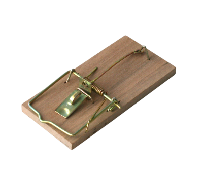 Bros tradycyjna łapka na myszy drewniana 1 sztuki