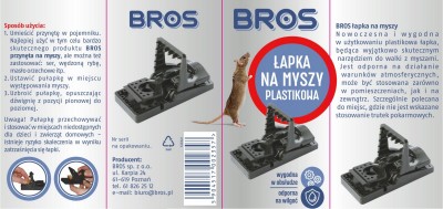 Bros łapka na myszy plastikowa