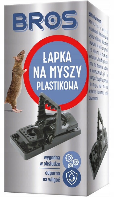 Bros łapka na myszy plastikowa
