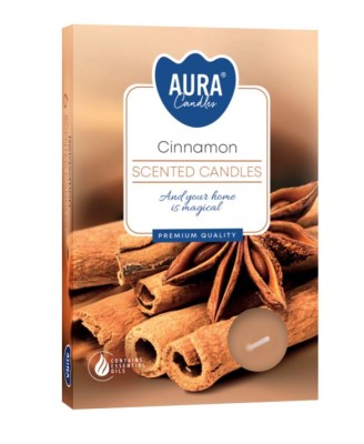 Bispol, Cinnamon, podgrzewacze zapachowe, 6 sztuk