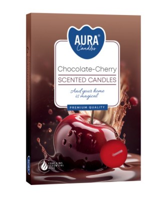 Bispol, Czekolada-Wiśnia, podgrzewacze zapachowe, 6 sztuk