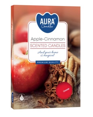 Bispol, Jabłko-Cynamon, podgrzewacze zapachowe, 6 sztuk