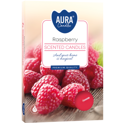 Bispol, Malina, podgrzewacze zapachowe, 6 sztuk