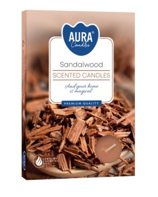 Bispol, Drzewo Sandałowe, podgrzewacze zapachowe, 6 sztuk