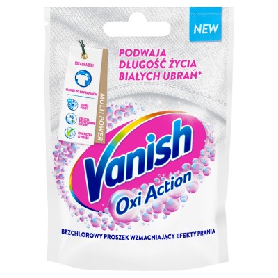 Vanish Gold Oxi Action do białych tkanin, odplamiacz do tkanin proszek, 30g
