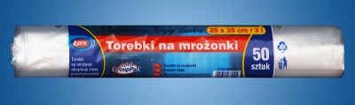 Lux, torebki na mrożonki, 25x35cm,3l, 50 sztuk