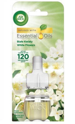 Air Wick, Białe Kwiaty, elektryczny odświeżacz powietrza, zapas, 19ml