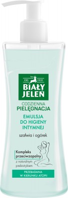 Biały Jeleń Hipoalergiczny, Szałwia i Ogórek, emulsja do higieny intymnej, 265ml