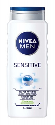 Nivea Men Bath Sensitive, żel pod prysznic dla mężczyzn, 500ml