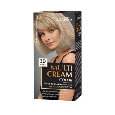 Joanna Multi Cream Color, farba do włosów, 32 platynowy blond