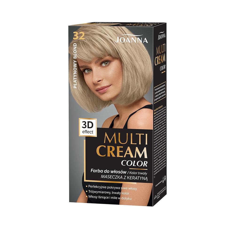 Joanna Multi Cream Color, farba do włosów, 32 platynowy blond